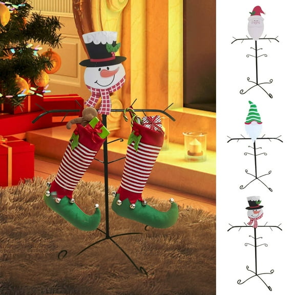 Christmas Decorations Snowman Christmas Stocking Holder, Metal Branch Hanger, Fireplace Mantel Decor Christmas Decoration Christmas Ornament