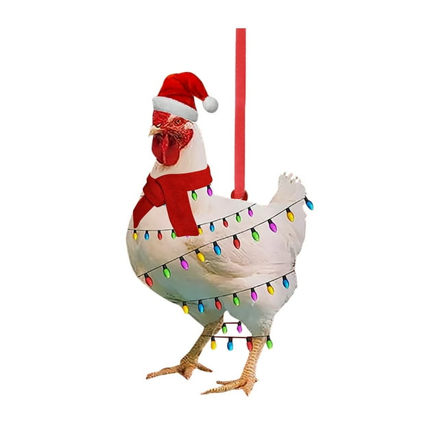 Christmas Decorations Christmas Tree Ornaments 2025 Chicken Christmas