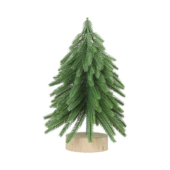 Christmas Decorations Trees Clearance! Grrvtrz Small Christmas Tree Mini Christmas Tree Mini Pines Tree Bottle Brush Fake Tree with Wooden Base for Tabletop Ornaments