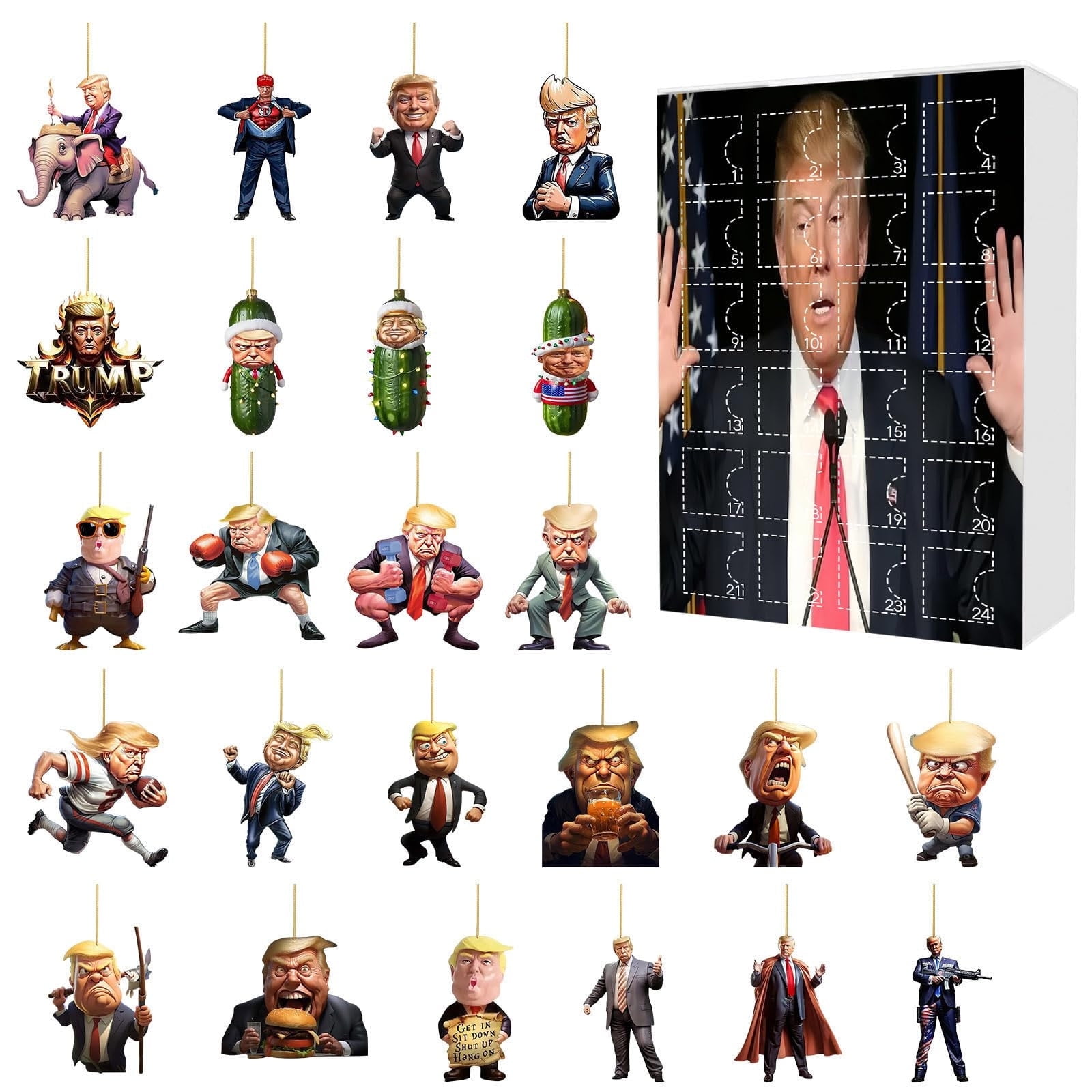 Christmas Decorations Trump 2024 Christmas Trump Advent Calendar