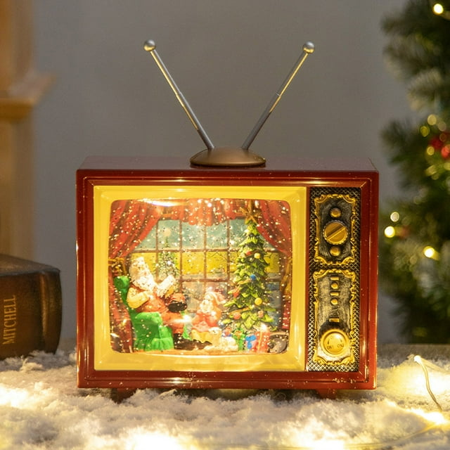 Christmas Decorations Tv Music Box Winter Clearance Santa Clearance