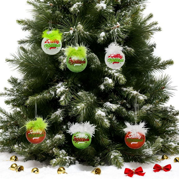 Christmas Decorations Under $10 12 Pcs Christmas Tree Decoration Props- Christmas Ball Set- Scene Arrangement-decoration 2.4 Inch