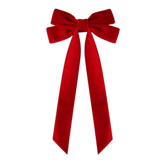 Christmas Decorations, Velvet Bows For Christmas Tree Decorations Wreath Garland Velvet Bows With Twists Ties, Christmas Gifts