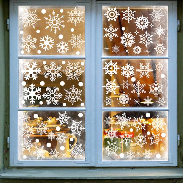 Christmas Decorations Christmas Window Clings For Glass Window 9sheets
