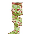 thumbnail image 1 of Christmas Decorations Wired Ribbon, Red Green Polka Dot Pattern for Gift Wrapping, Christmas Tree Decor and Holiday Wreath Making, 1 of 5