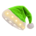 thumbnail image 1 of Christmas Decorations for Tree, Christmas Decoration Plush Light Up Led Santa Hat Santa Hat Christmas Supplies, 1 of 5