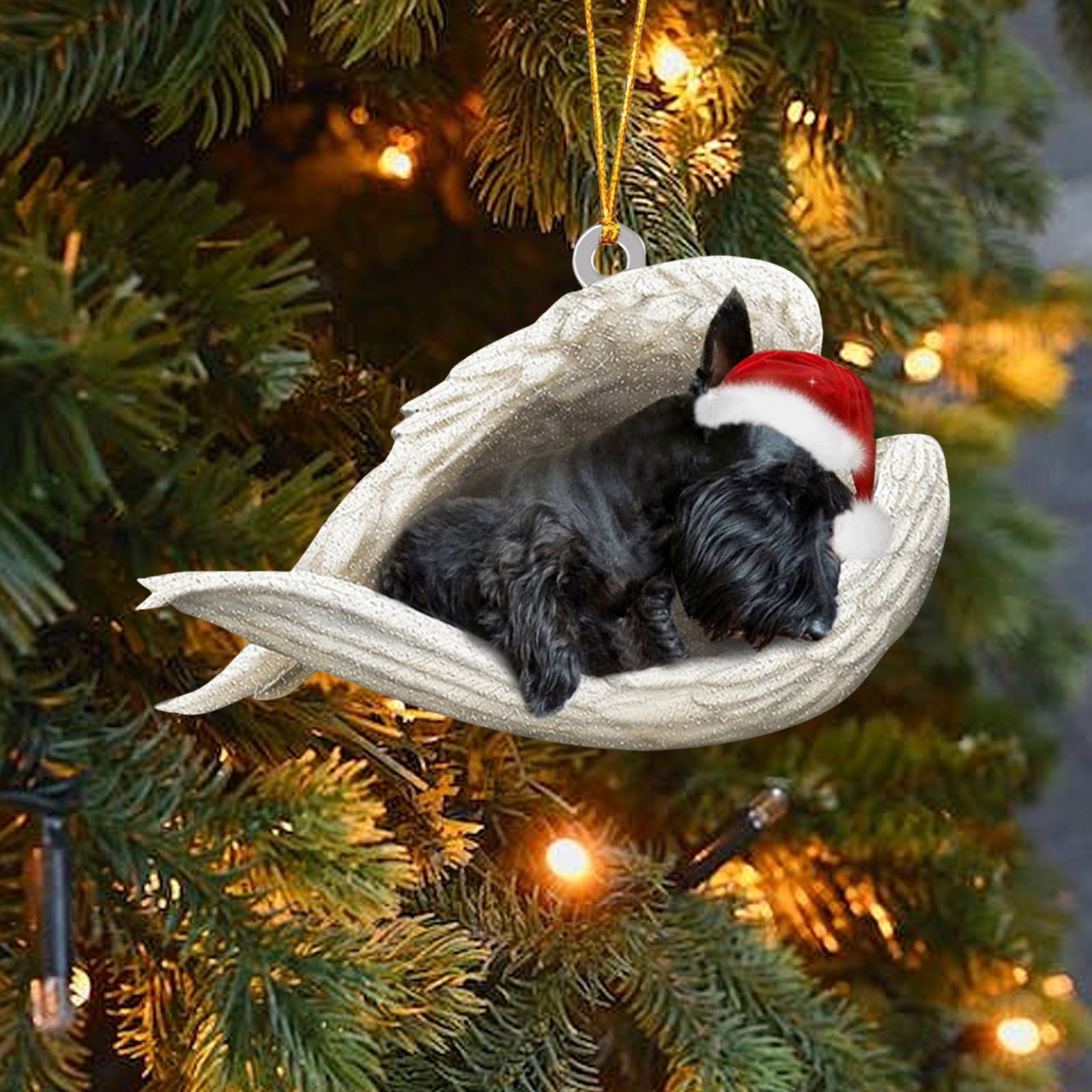 Christmas Decorative Dog Hanging Ornament Ornaments For Crafts 2024