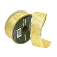 thumbnail image 1 of Christmas Decorative Gift and Tree Wired Sheer Glitter Ribbon 2"W x 50FT Spool (Gold), 1 of 4