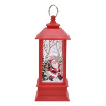 Christmas Decorative Hanging Lantern Portable Santa Claus LED Lamp Home Decoration