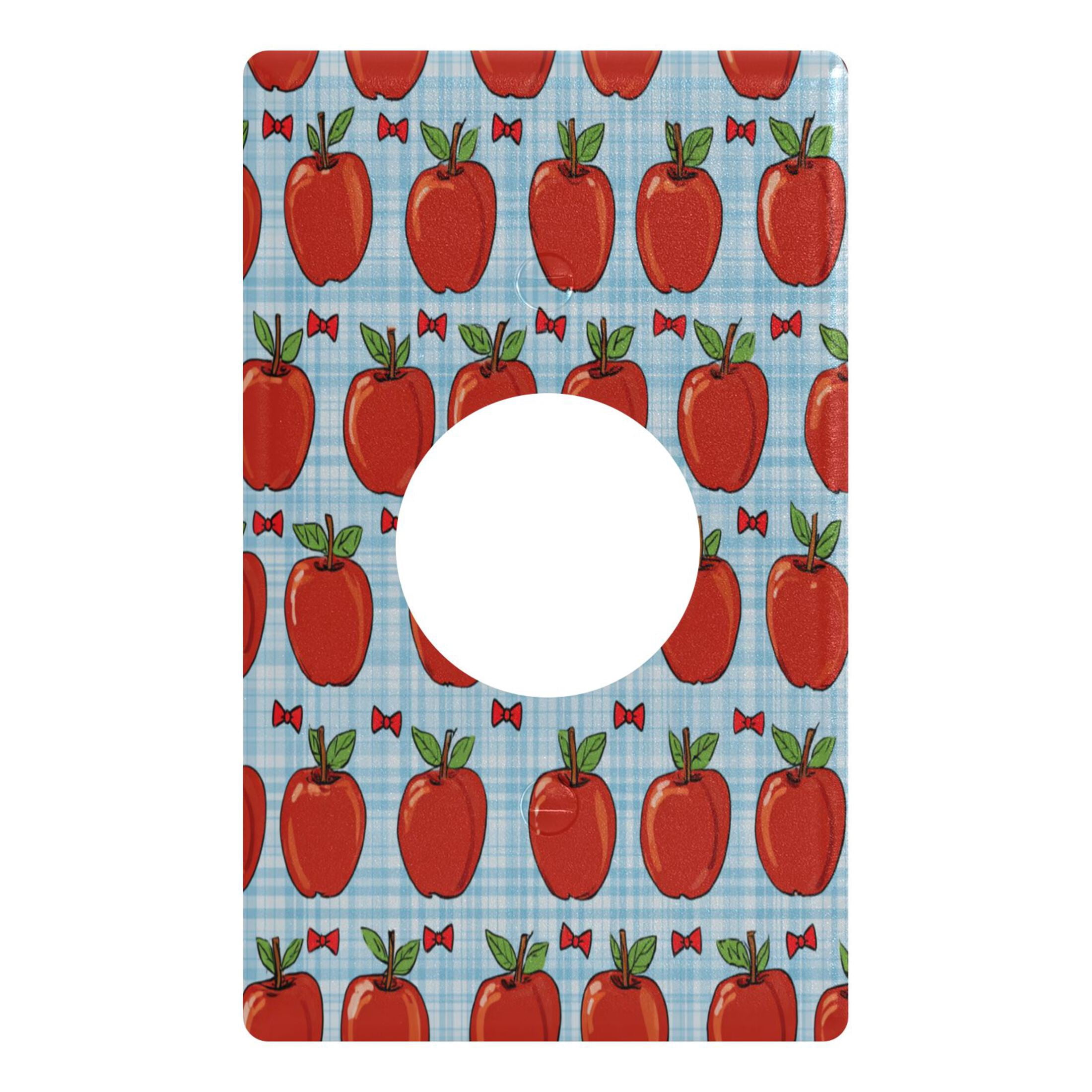 Christmas Decorative Light Switch Wall Plate Red Apple Gingham Print PC ...