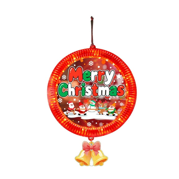 Christmas Decorative Lights, Christmas Atmosphere Ornamental Festoon lamp, Novelty Hanging for Shop Windows Walls Rooms Trees Glass Windows and Doors(A)