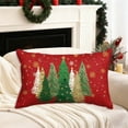 thumbnail image 1 of Christmas Decorative Pillow Covers 18x18" Three-dimensional Effect Pillowcase Christmas Pillow Cover Festival Decoration Linen Pillow Case for Sofa Couch Xmas Decorations, 1 of 7