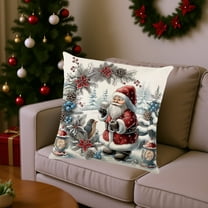 Christmas Decorative Pillow Covers for Couch Three-dimensional Effect Pillowcase Christmas Pillow Cover Festival Decoration for Couch Sofa Bed, Soft and Breathable 18x18"