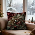 thumbnail image 1 of Christmas Decorative Pillow Covers for Couch 18x18" Christmas Decorative Pillow Cases with Soft Fabric Hidden Zipper Xmas Decorations, 1 of 7
