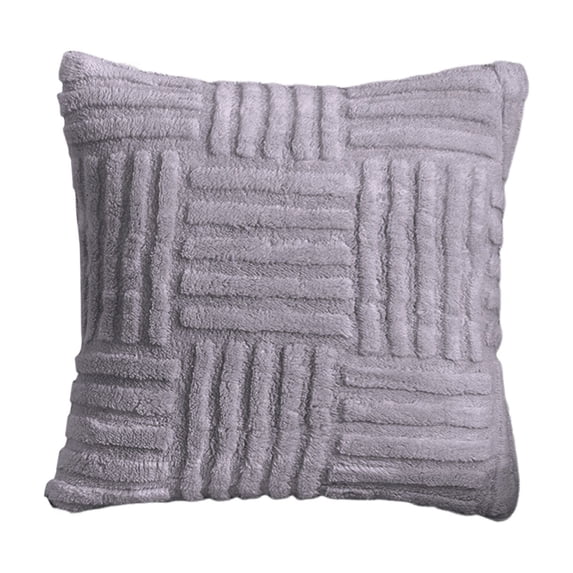Pillowcase Pillowcase with Striped Concealed Zip Removable Breathable and Warm No Deformation Solid Colour Cushion Cover with Striped Concealed Zip Removable Breathable and Warm No