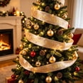 thumbnail image 1 of Christmas Decorative Ribbon Christmas Supplies Christmas Tree Decorations, 1 of 6