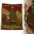 thumbnail image 1 of Christmas Decorative Throw Blanket, Christmas Theme Print Decoration, Soft Flannel Winter Blankets for Couch Bed Sofa, Holiday Home Decor, Xmas Festival Gifts for Kids Adults 27.55x39.37 Inch, 1 of 8
