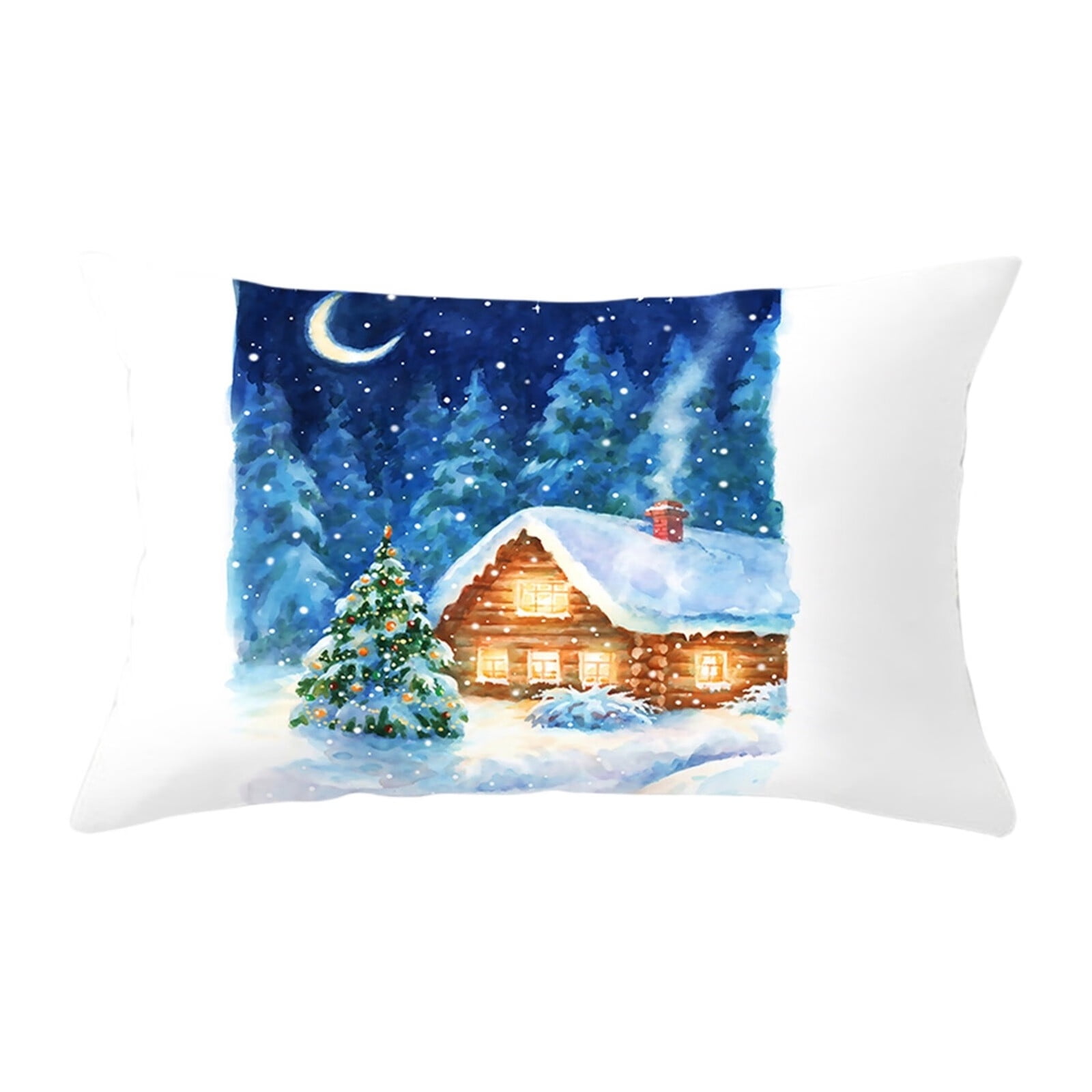 Christmas Decorative Throw Pillow Cover Print Christmas Throw Pillow