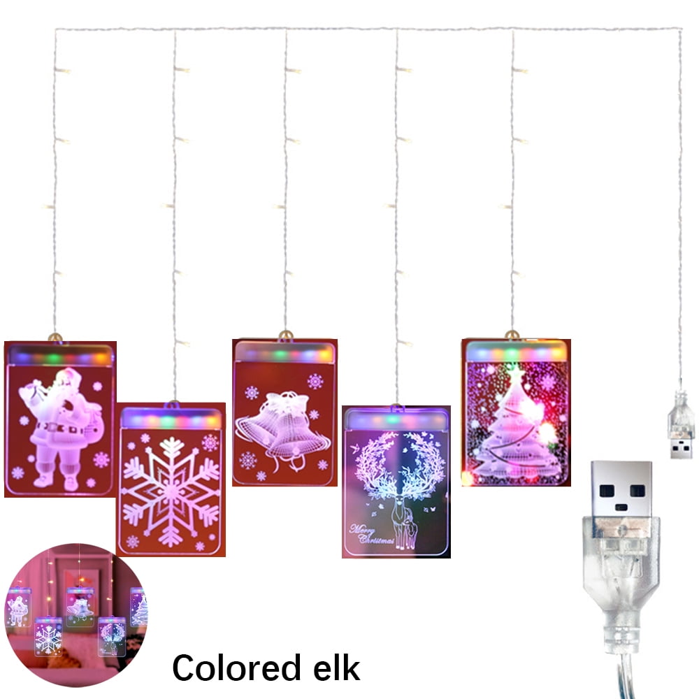 Christmas Decorative Window Light, Backdrop String Lights for Outdoor