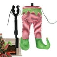 thumbnail image 1 of Christmas Decroations, Santa Legs for Christmas Tree, Christmas Tree Swinging & Kicking Legs, Funny Santa Stuffed Leg Stuck in Tree Topper for Christmas Tree Decoration & Home New Year Party Decor, 1 of 3