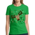 thumbnail image 1 of Christmas Deer Christmas Shirts for Women Merry Christmas - S M L XL 2XL 3XL Xmas Graphic Tee - Christmas Gift Holiday Xmas Tee T-Shirt Hers, 1 of 2