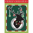 thumbnail image 1 of Christmas Deer Christmas Vacation 13 x 18 Small Holiday House Flag, 1 of 1