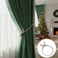 thumbnail image 1 of Christmas Deer Curtain Holdbacks - Metal Spring Curtain Tie Backs, Fast-Snap Reindeer Drapery Hooks for Holiday Windows, 1 of 7