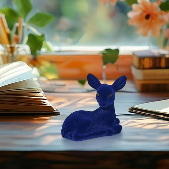 Christmas Deer Decorations - Festive Moose Figurine Ornaments for Holiday Dress-Up, Xmas Deer Decor for Tabletop, Mantel, Tree, Perfect for Enhancing Christmas Home Atmosphere, 4.72*4.3in, A