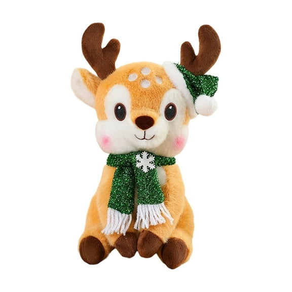 Christmas Deer Doll Plush Toy Gift Doll without Label - Soft Plush Deer for Holiday Presents and Decor
