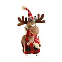 Christmas Deer Figure Window Decoration, Holiday Ambiance Decor, Festive Christmas Gift Accent for Home or Office Window, Seasonal Holiday Decor
