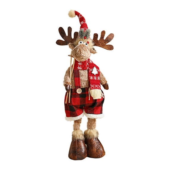 Christmas Deer Figure Window Decoration, Holiday Ambiance Decor, Festive Christmas Gift Accent for Home or Office Window, Seasonal Holiday Decor
