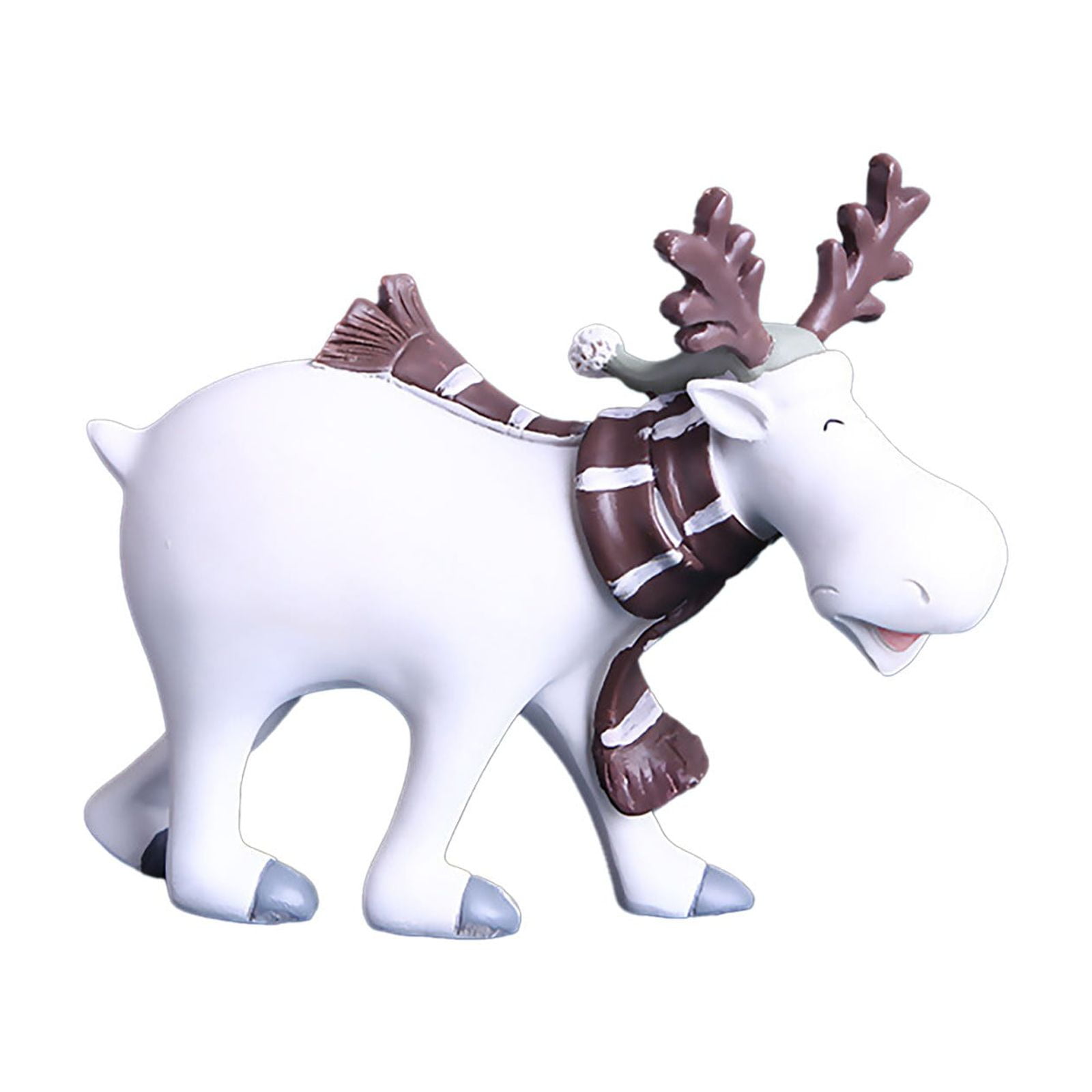 Christmas Deer Figurines For Home Decoration Collectible Deer Statues