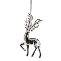 Christmas Deer Hanging Ornaments - Sparkling Transparent Reindeer Christmas Hanging Ornaments Acrylic Festive Atmosphere Decorations For Embellishing Christmas Trees