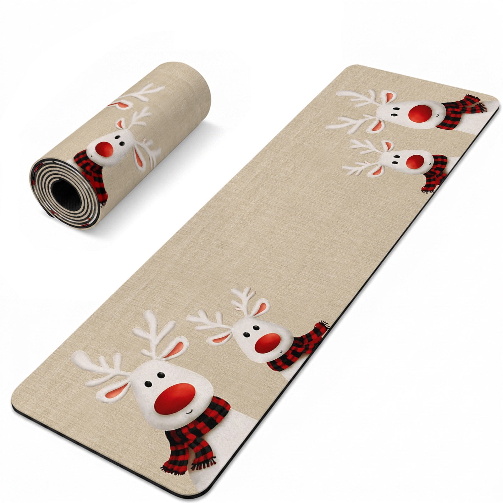 Potts Instulated Christmas Deer Heat Insulation Mats for Countertop Winter Country ...