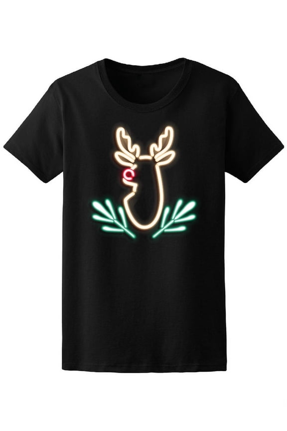 Christmas Deer In Sharp Effect T-Shirt Women -Image by Shutterstock, Female Small