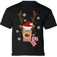 thumbnail image 1 of Christmas Deer Merry Xmas T-shirt for Boy Girl Shirt Kids - XS S M L XL Xmas Graphic Tee - T-Shirt Christmas Youth Shirt Holiday Xmas Top Gifts, 1 of 2