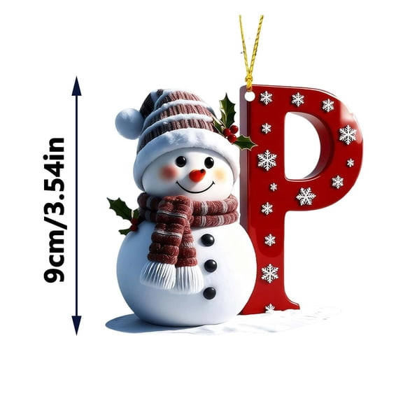 Christmas Deer Pendant Letter Ornament, Personalized Wooden Baubles for Christmas Tree Decor, Unique Holiday Stocking Stuffer Gift, Festive Mantel Display for Family Name Celebration Sopatenor