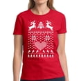 thumbnail image 1 of Christmas Deer Shirt Xmas Tshirts for Women - S M L XL 2XL 3XL Xmas Graphic Tee - Christmas Shirt Women's Holiday Xmas Top Gifts for Her, 1 of 2