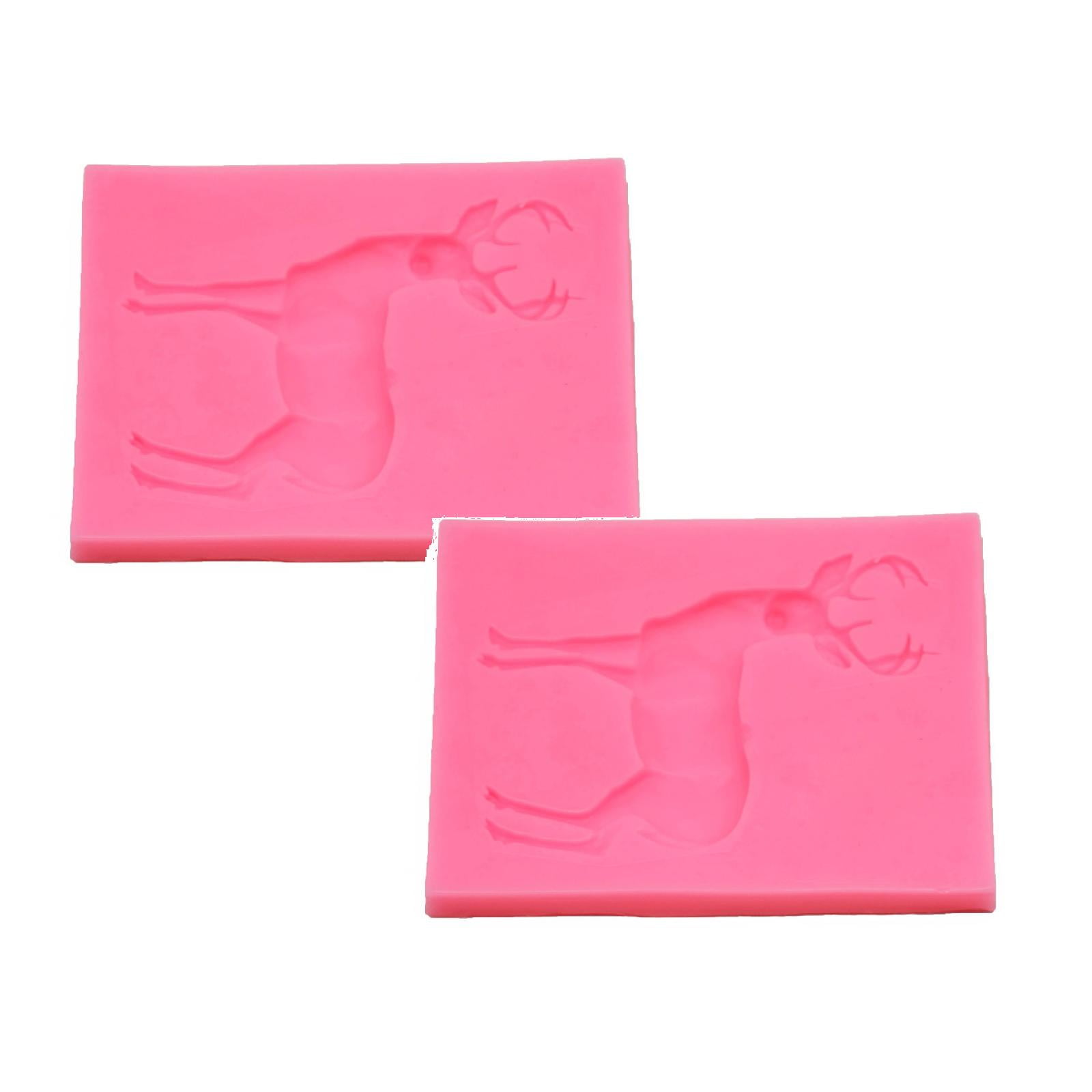 Christmas Deer Silicone Mould Fondant Cake Chocolate Cookie Decorating