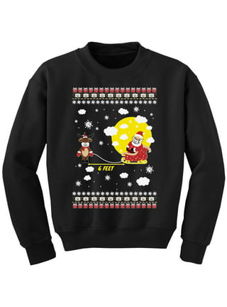  Enlifety Kids Ugly Christmas Sweater Girls Boys Funny Dog Xmas  Sweatshirt Cool Santa Claus Print Fleece Pullover Jumpers Fall Winter  Novelty 3D Graphic Tops Size 6-7: Clothing, Shoes & Jewelry