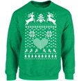 thumbnail image 1 of Christmas Deer Unisex Sweatshirt Christmas Sweater for Her Him - S M L XL 2XL 3XL 4XL 5XL Xmas Graphic Tee - Women Men Crewneck Funny Xmas Holiday Gift, 1 of 2