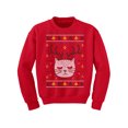 thumbnail image 1 of Christmas Deer and Cat Kids Sweater Xmas Sweatshirt for Children Girls Boys Happy Holidays New Year Gifts, 1 of 4