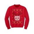 thumbnail image 1 of Christmas Deer and Cat Kids Sweater Xmas Sweatshirt for Children Girls Boys Happy Holidays New Year Gifts, 1 of 4