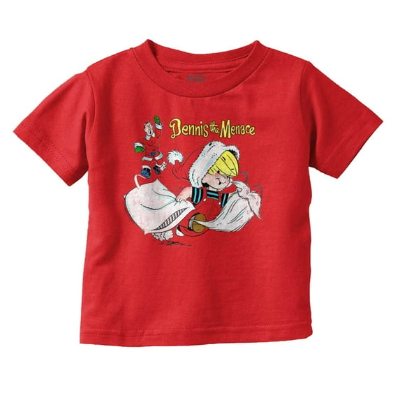 Christmas Dennis Santa Beard Thief Toddler Boy Girl T Shirt Infant Toddler Brisco Brands 6M
