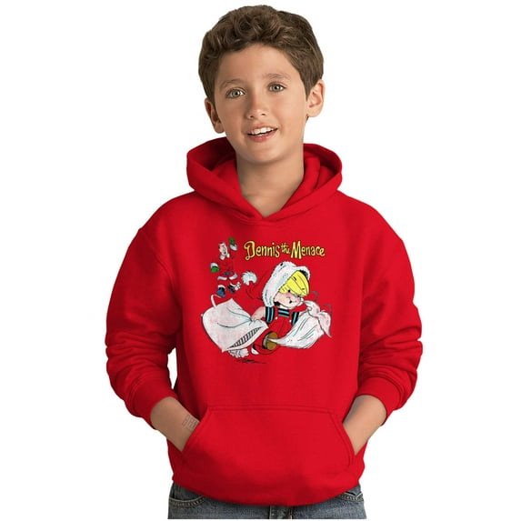 Christmas Dennis Santa Beard Thief Youth Hoodie Boy Girl Teen Brisco Brands S