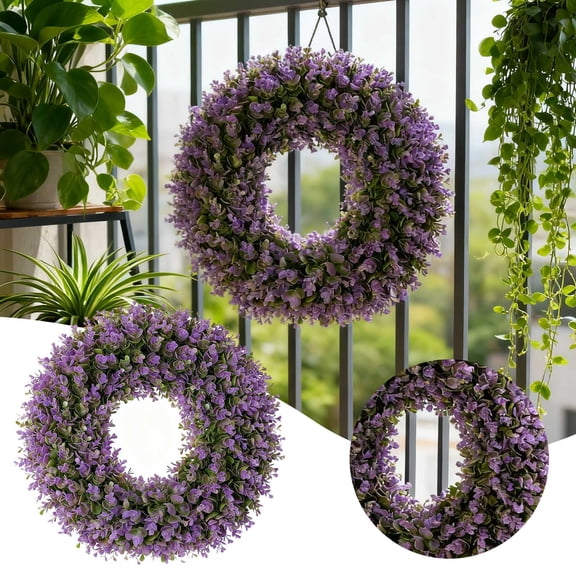 Christmas Deocrations Boxwood Bow Wreath 20 Inch Artificial Spring Wreath for Front Door, Farmhouse Wedding Green Year Round Indoor Outdoor Christmas Summer Decor, Plastic