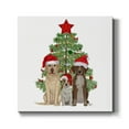 thumbnail image 1 of Christmas Des - Dog Trio Christmas Tree- Gallery Wrapped Canvas, 1 of 9