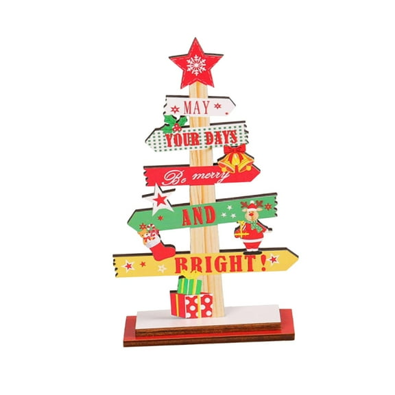 Christmas Desktop Decor Desktop Ornaments for Kitchen Cabinets Holiday House A