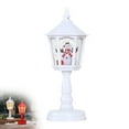 thumbnail image 1 of Christmas Desktop Light Post with Glittering Luminous Lantern Table Lamp Decor Glowing Candle Lights for Home Party Holiday Tabletop Decorations Festive Snow Scene Night Light Display, 1 of 9