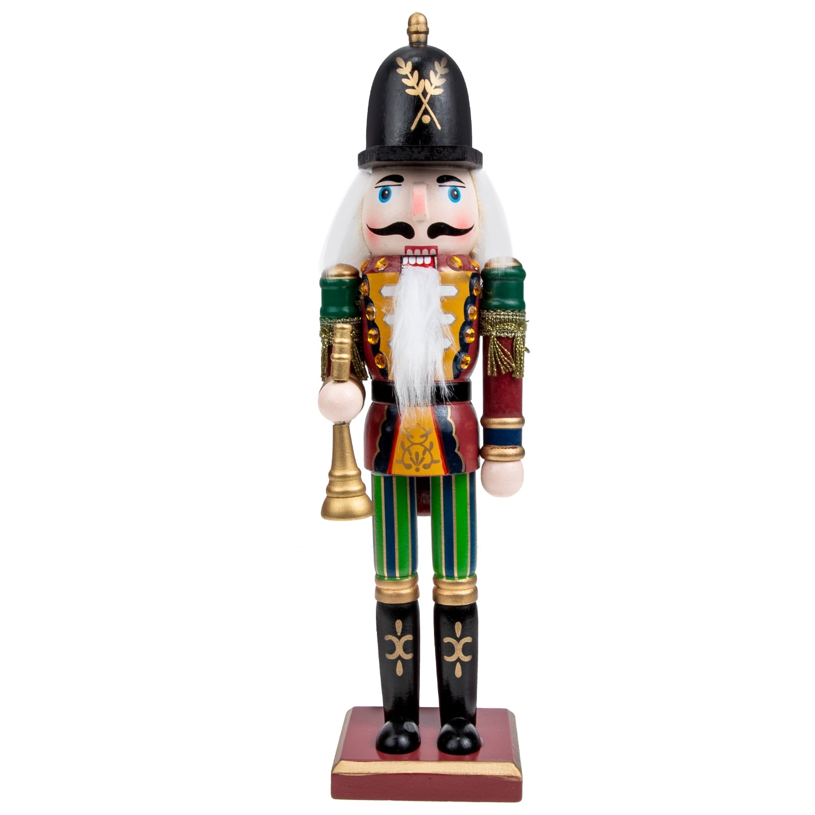 Christmas Desktop Nutcracker Wooden Nutcracker Ornament Xmas Tabletop